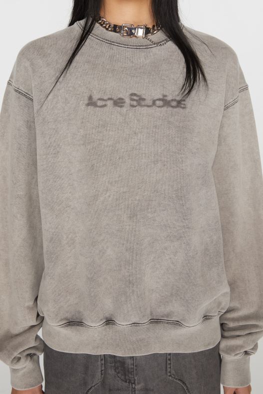 Blurred logo sweater Faded Grey Acne Studios R66LJ143 Apparel