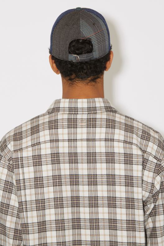 Flannel check button-up shirt Unisex White/Black Acne Studios R66LJ1002 Apparel