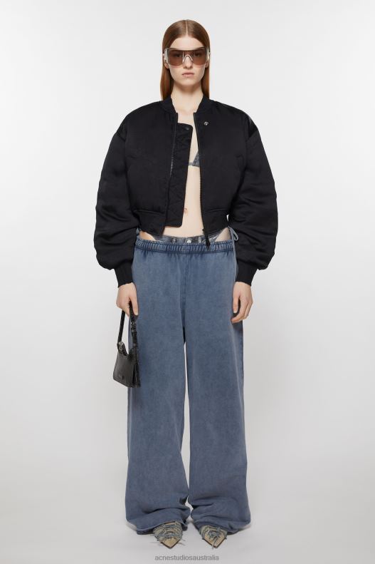 Logo patch bomber jacket Black Acne Studios R66LJ3 Apparel