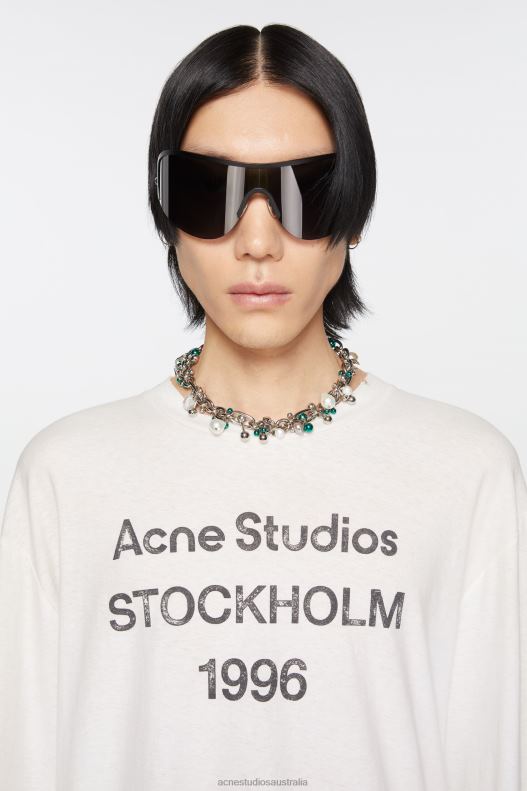 Multi charm necklace Silver/Green Acne Studios R66LJ679 Accessories