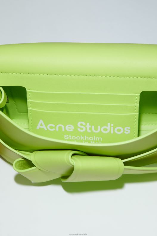 Musubi mini crossbody bag Lime Green Acne Studios R66LJ739 Accessories