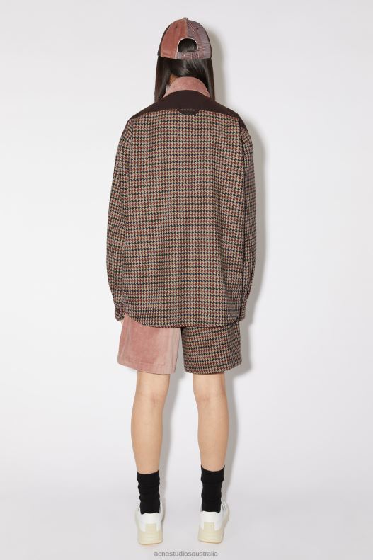 Patchwork shirt Unisex Pink/Purple Acne Studios R66LJ28 Apparel