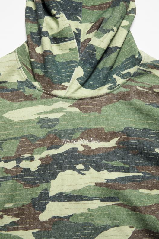 Print logo hoodie Khaki Green Acne Studios R66LJ964 Apparel