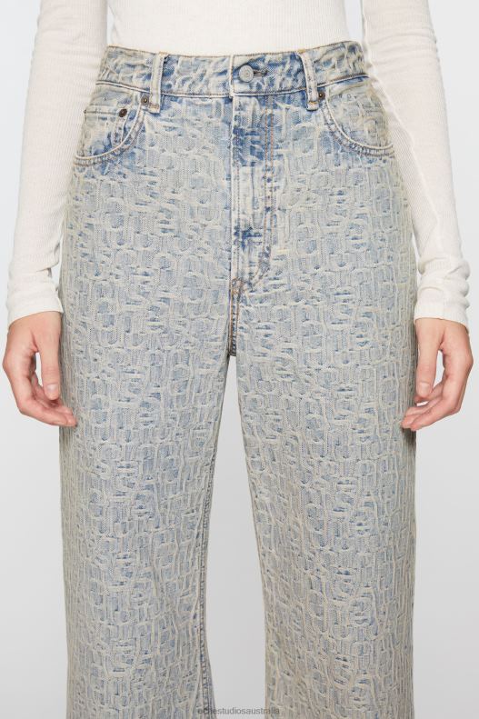 Relaxed fit jeans - 2022 Blue/Beige Acne Studios R66LJ225 Apparel