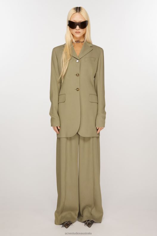 Single-breasted jacket Mud Beige Acne Studios R66LJ121 Apparel