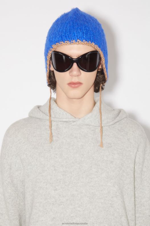 Wool cashmere hoodie Light Grey Melange Acne Studios R66LJ945 Apparel
