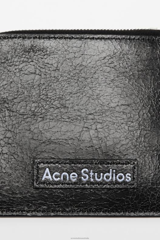 Zip leather wallet Black Acne Studios R66LJ468 Accessories