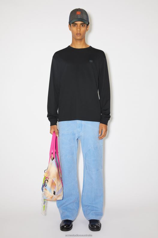 Long sleeve t-shirt- Regular fit Unisex Black Acne Studios R66LJ1026 Apparel